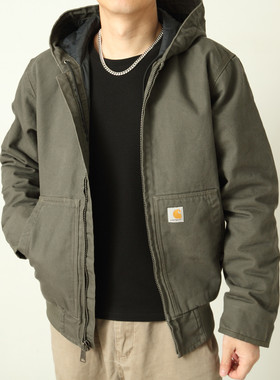 Carhartt 主线104050经典J130迭代 水洗帆布连帽工装夹克秋冬外套