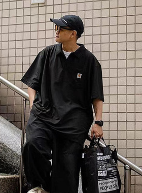 Carhartt 卡哈特主线K570经典胸口小口袋刺绣短袖防污工装polo衫