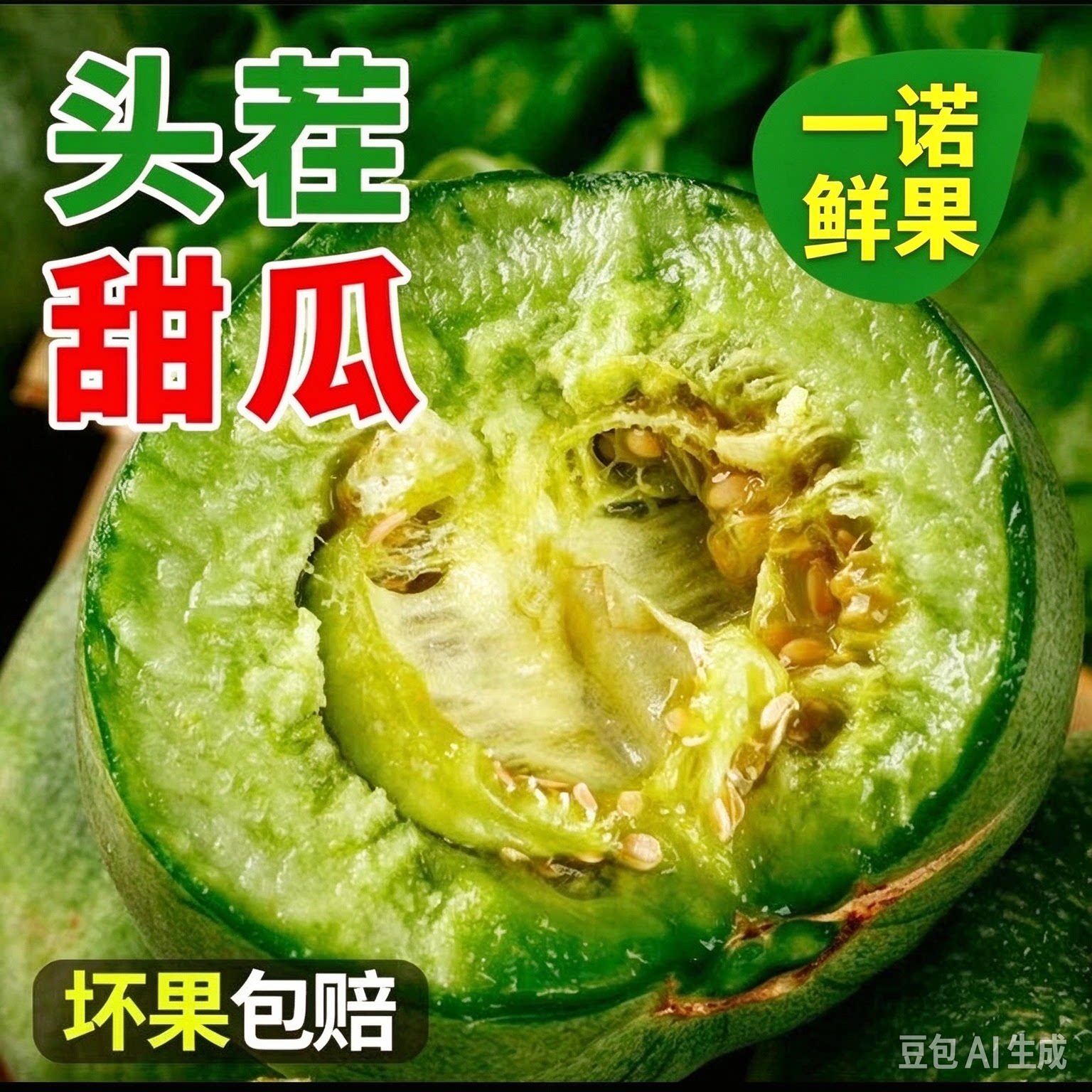 头茬绿宝石甜瓜小香瓜脆甜多汁