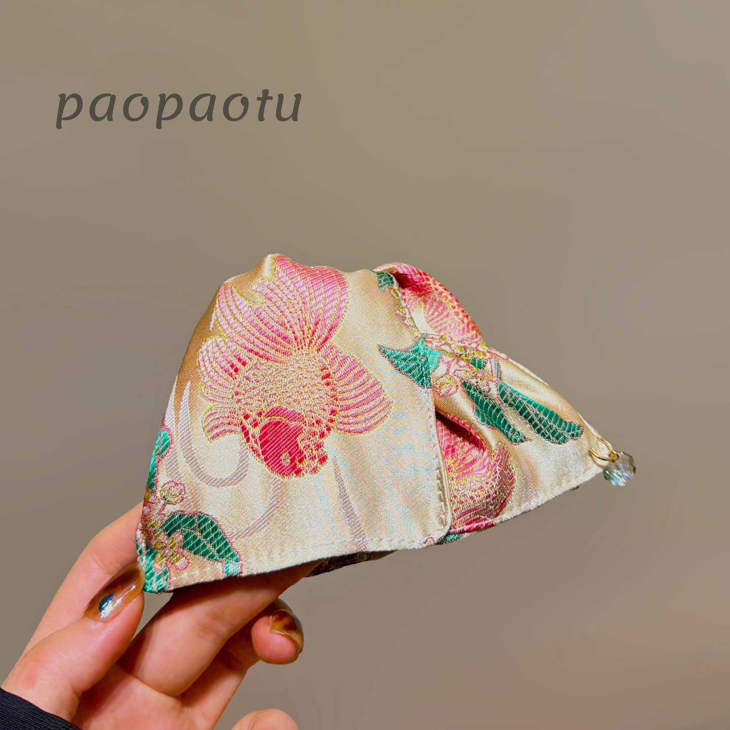 新中式锦鲤蝴蝶结发夹年年有余