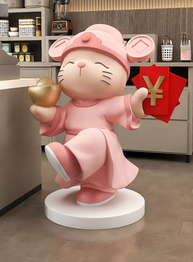 大型招财猫开业礼物工艺品落地摆件客厅电视柜旁装饰新店门口乔迁