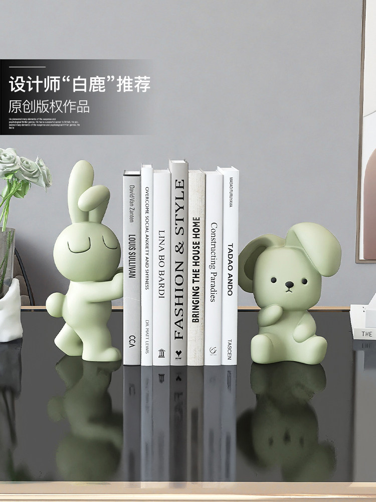 可爱的兔子书端装饰品儿童房间书端家居装饰酒柜书房桌面生日乔迁,家居饰品,桌面摆件,淘宝优惠券,粉丝福利购,淘宝优惠卷