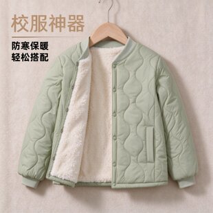 儿童校服神器男童冬季青少年初高中棉服外套棉袄冬天内胆保暖防寒