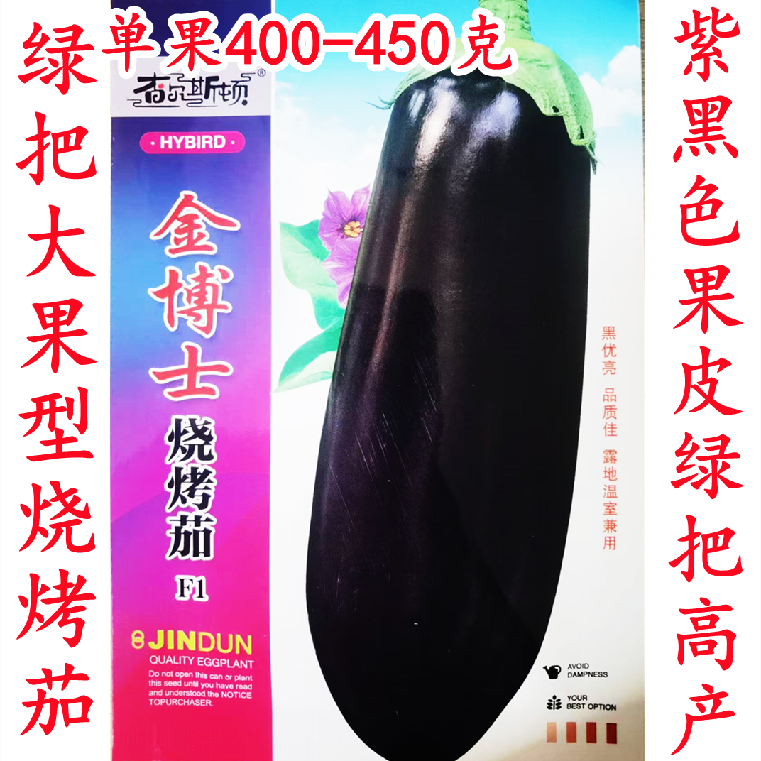 金博士茄子种子 绿萼绿把长茄种籽嫁接苗 抗寒好 包邮 808长茄
