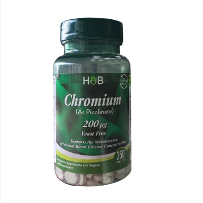 【2026年8月】 英国HB荷柏瑞 铬元素200ug250粒