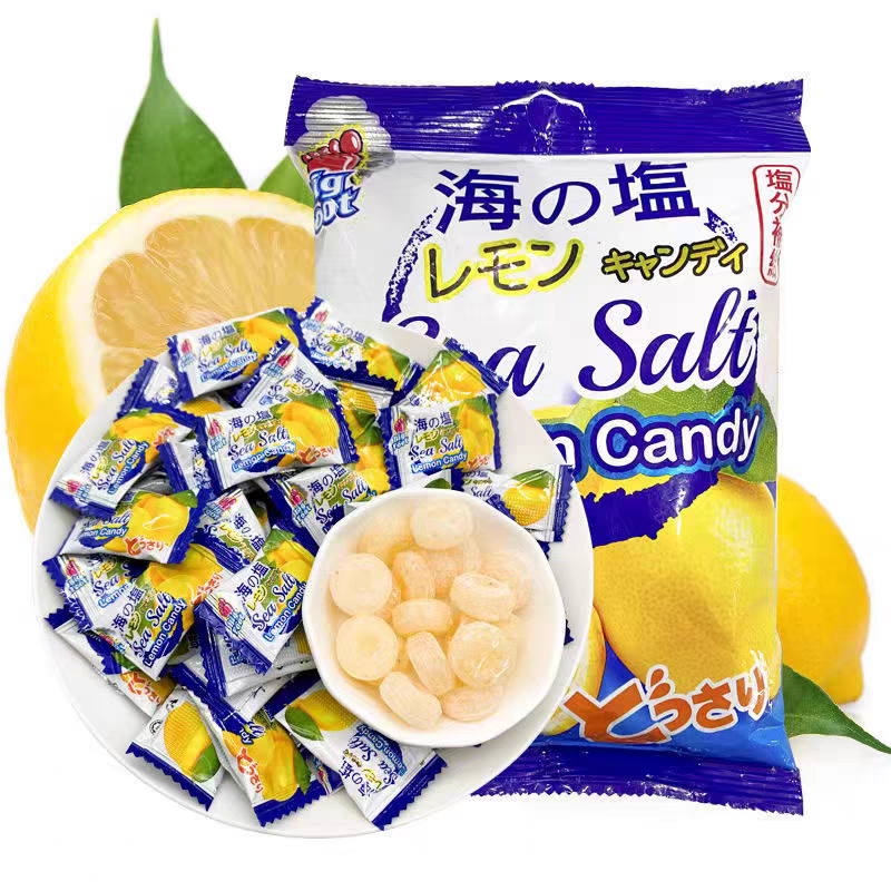 大马碧富海盐咸柠檬糖150g包装马来西亚进口糖果薄荷糖清凉润喉