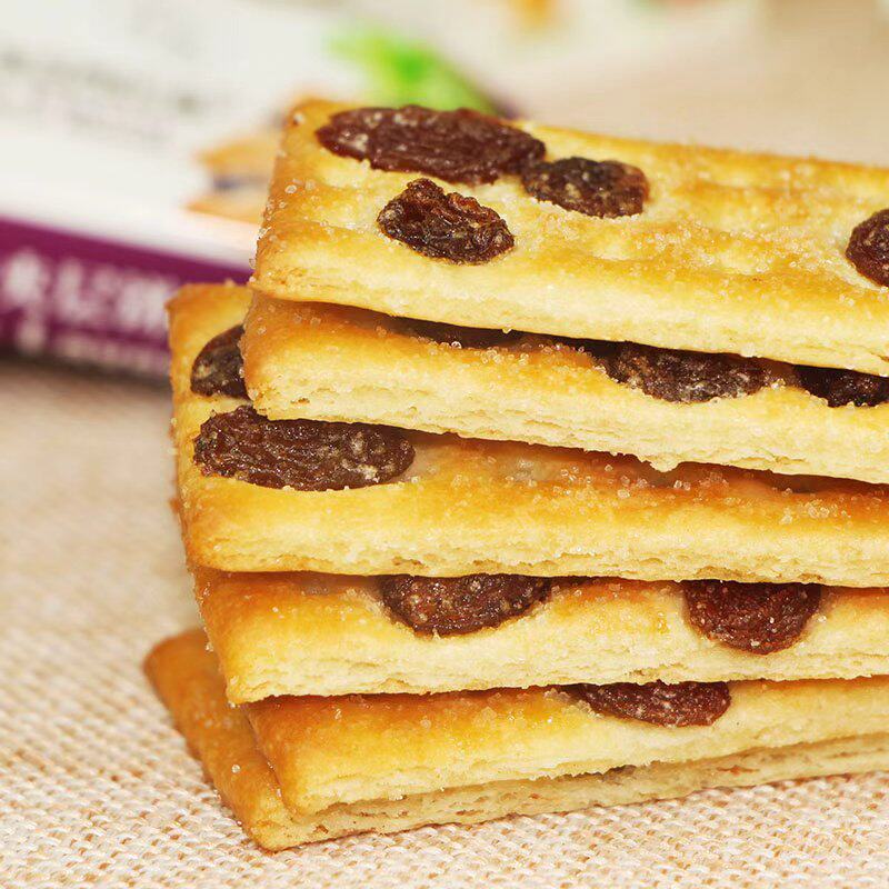 Totaste土斯葡萄夹层饼干休闲早餐果干饼办公室零食解馋独立包装