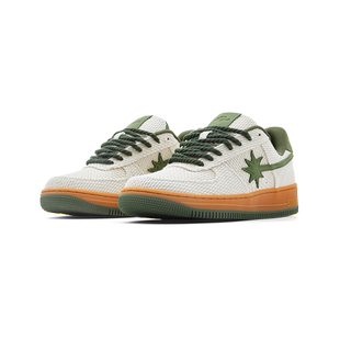 STARWALK SOLDIER LINEN GREEN绿色麻布流星鞋拼色舒适潮流星星鞋