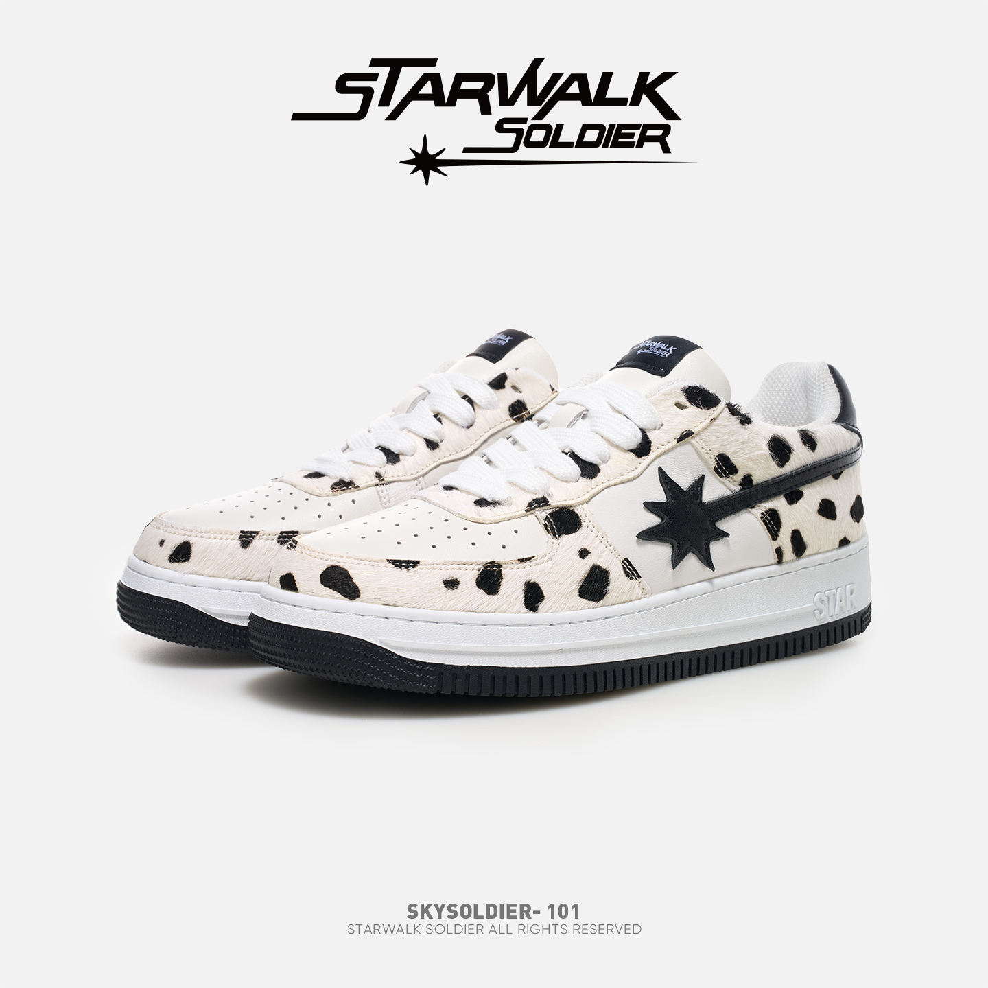 STARWALK101黑豹豹纹流星鞋