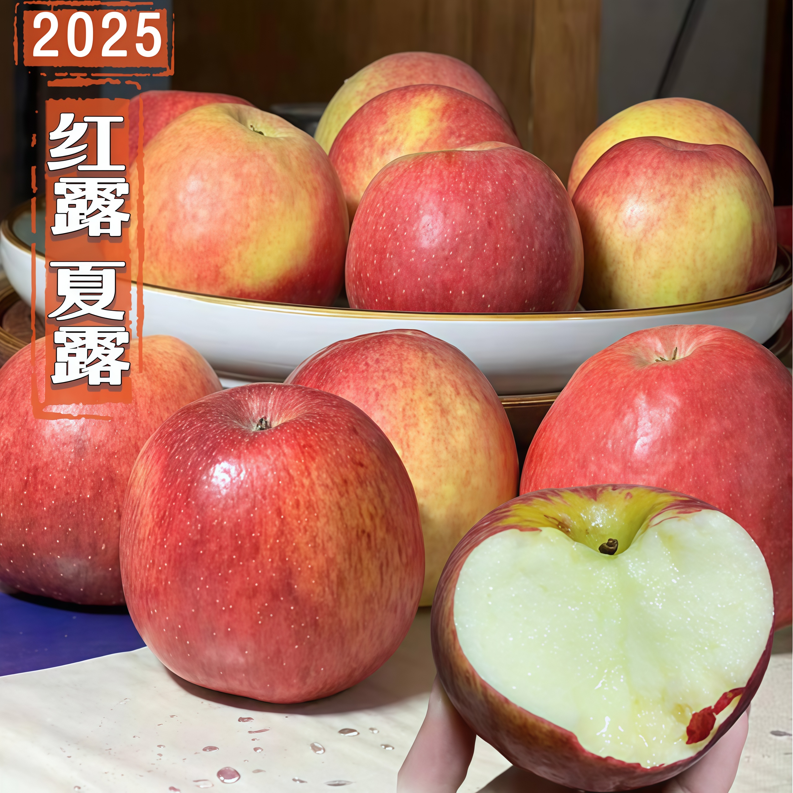 2025年云南红露苹果夏露新鲜现摘脆甜冰糖心华硕苹果夏天水果昭通