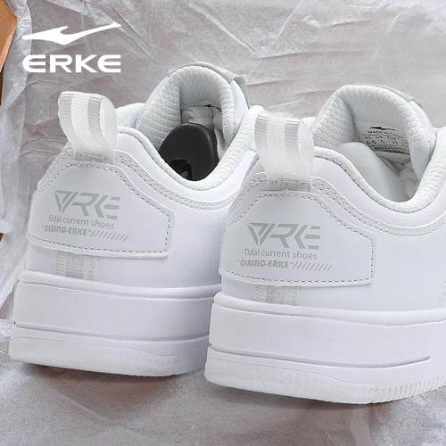 鸿星尔克小白鞋女鞋冬季新款纯白