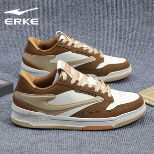 鸿星尔克国潮男鞋冬季新款皮面保暖休闲鞋学生潮流百搭运动鞋男款