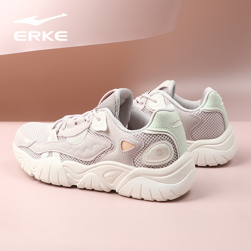 猫爪3.0鸿星尔克女鞋透气网球鞋