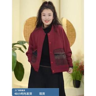 加绒加厚卫衣开衫外套女秋冬2025新款爆款棒球服时尚洋气短款上衣
