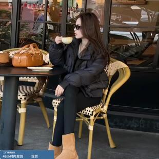 2025超火欧货羽绒服女短款小个子冬季新款洋气高级感黑色保暖外套