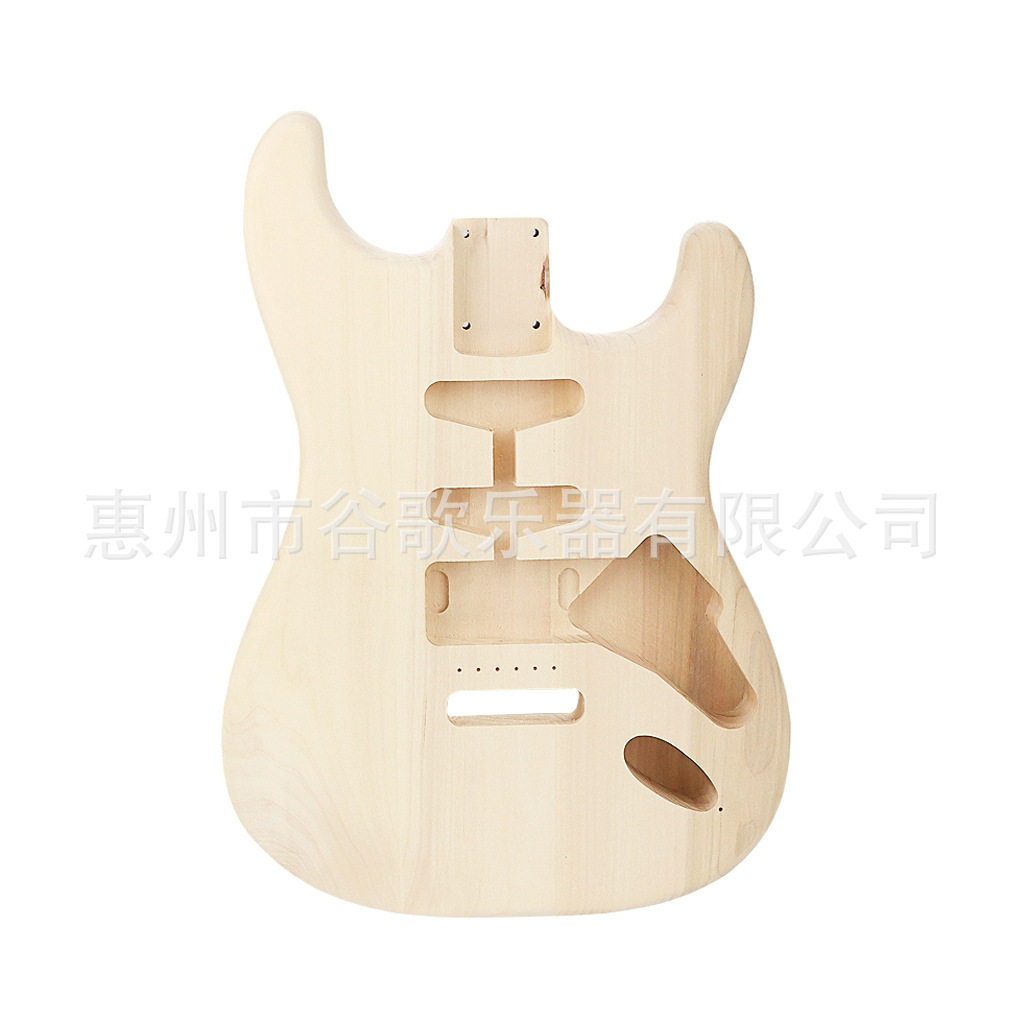 吉他琴体 琴身 ST吉他杨木琴桶 单单双拾音器孔