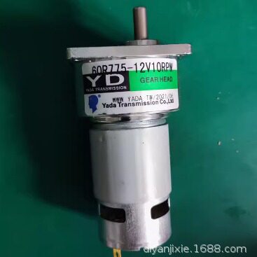 全新YD YADA TRANSMISSION GEAR HEAD直流电机60R775-12V10RPM