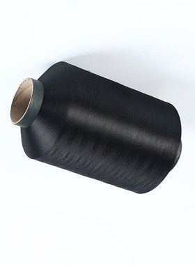 织带专用纱 现货黑色白色涤纶纱DTY75D黑色低弹丝