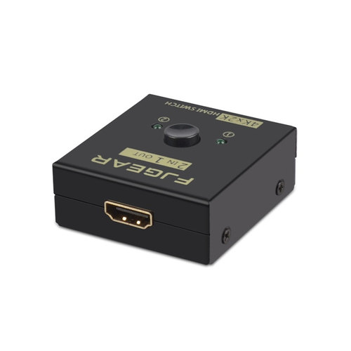 FJGEAR HDMI切换器二进一出 2.0双向切换4K共享电视一分二