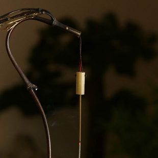 ?龙挂香 竹子 龙头 手工 香道 天然老紫竹制作 实心竹 大号 竹枝