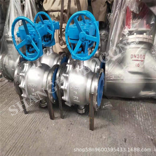 涡轮固定式法兰球阀 Q347H-64RL 不锈钢固定球阀