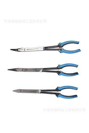 3pc双联结长柄钳组套（13寸扁嘴钳，45°弯嘴钳，尖嘴钳）