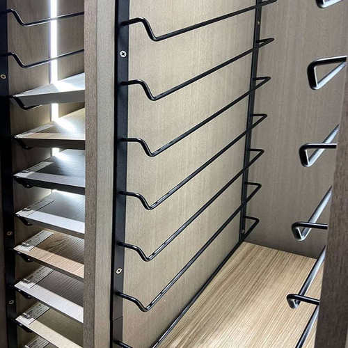 黑色柜门展示架色板架层板托连体架子色卡架焊接展板钩免打孔磨砂