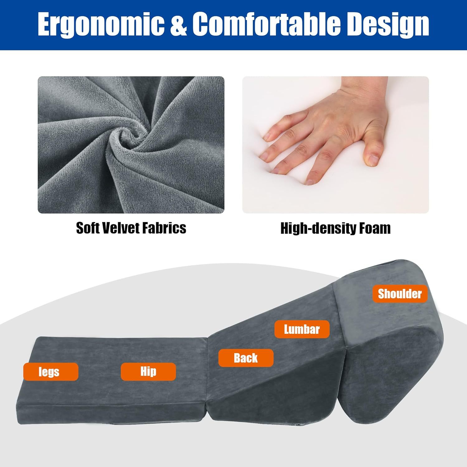 便携式可调节地板椅A4多功能无腿椅地板靠带衬垫可折叠沙发椅