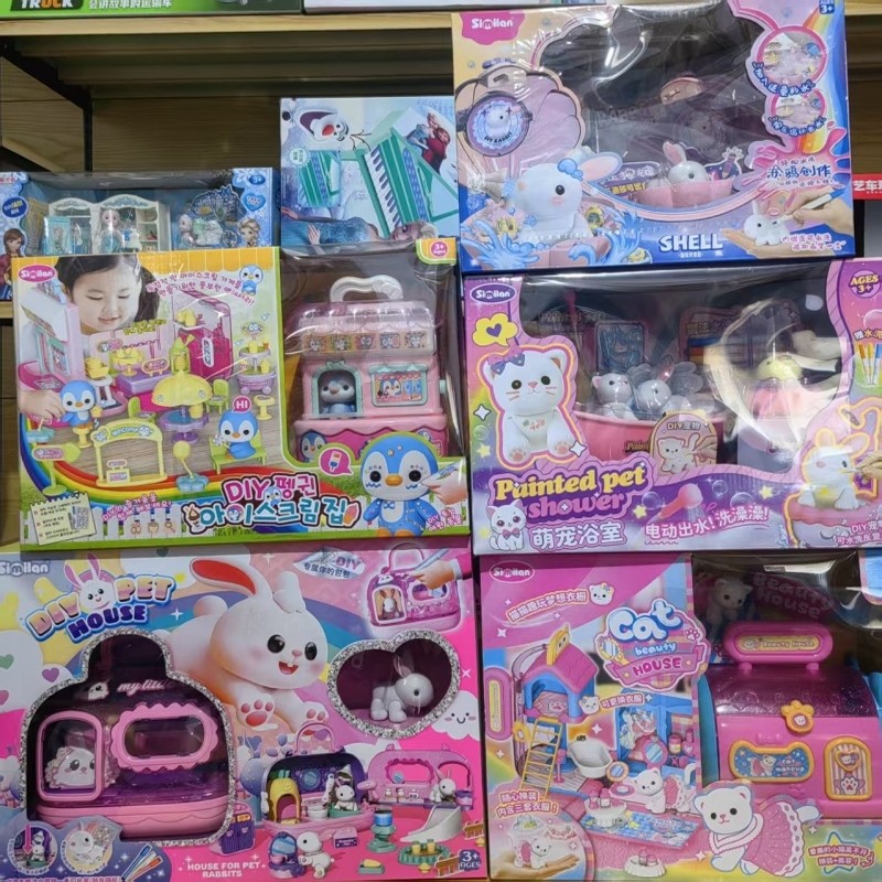 新品儿童过家家玩具女孩子生日礼物女童宝宝换装小猫玩具3到6岁