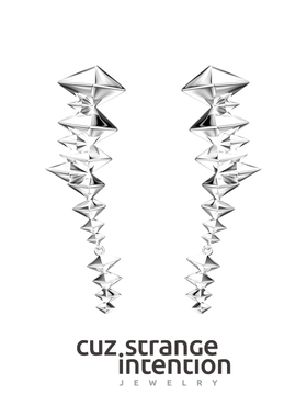 ＜田曦薇＞Cuz Strange Intention/尼罗流星耳坠/小众法式简约轻