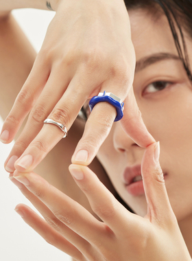 蓝色原创轻奢情侣七夕礼物