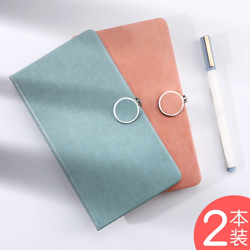 a6随身迷你笔记本子创意简约文艺学生复古圆扣2025年新款日记本成