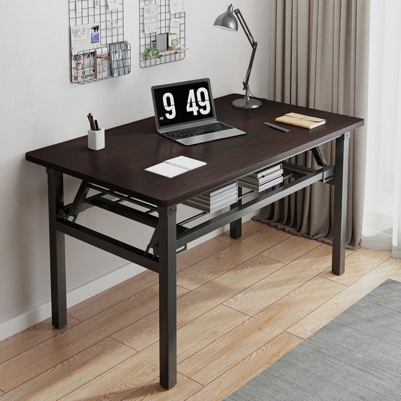 课桌椅可折叠电脑桌书桌家用办公桌卧室简易学习写字长条桌工华庚