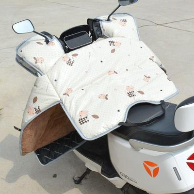 加厚绒冬季挡风被加大立体手套防风防水电动车保暖被pu人造皮革纹