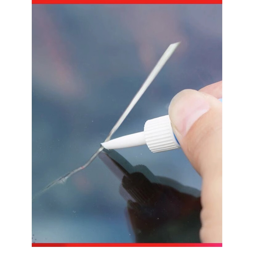 家用窗户玻璃液汽车前挡风裂纹镜子鱼缸划痕裂缝无痕胶水修补