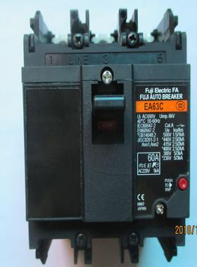 全新原装正品富士塑壳断路器EA63C 3P 60A议价