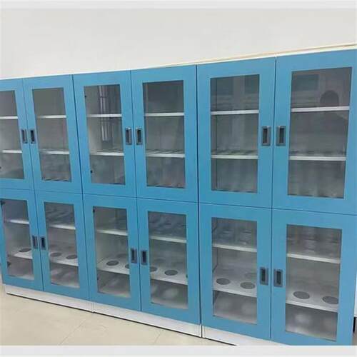 实验室全钢药品柜化验室PP酸碱柜耐腐蚀铝木试剂柜全木储物柜