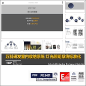 软装 标准化 室内收纳系统 万科研发 灯光照明系统 标准化手册