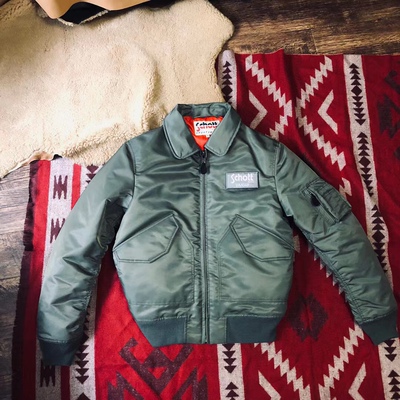 45P Vanson联名schott飞行夹克 G04棉服翻领棉衣 杜邦面料三防款