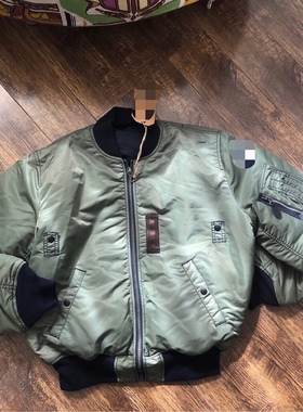 BUZZ双面穿飞行服MA1夹克 杜邦尼龙防水抗风军事风3M棉情侣款外套