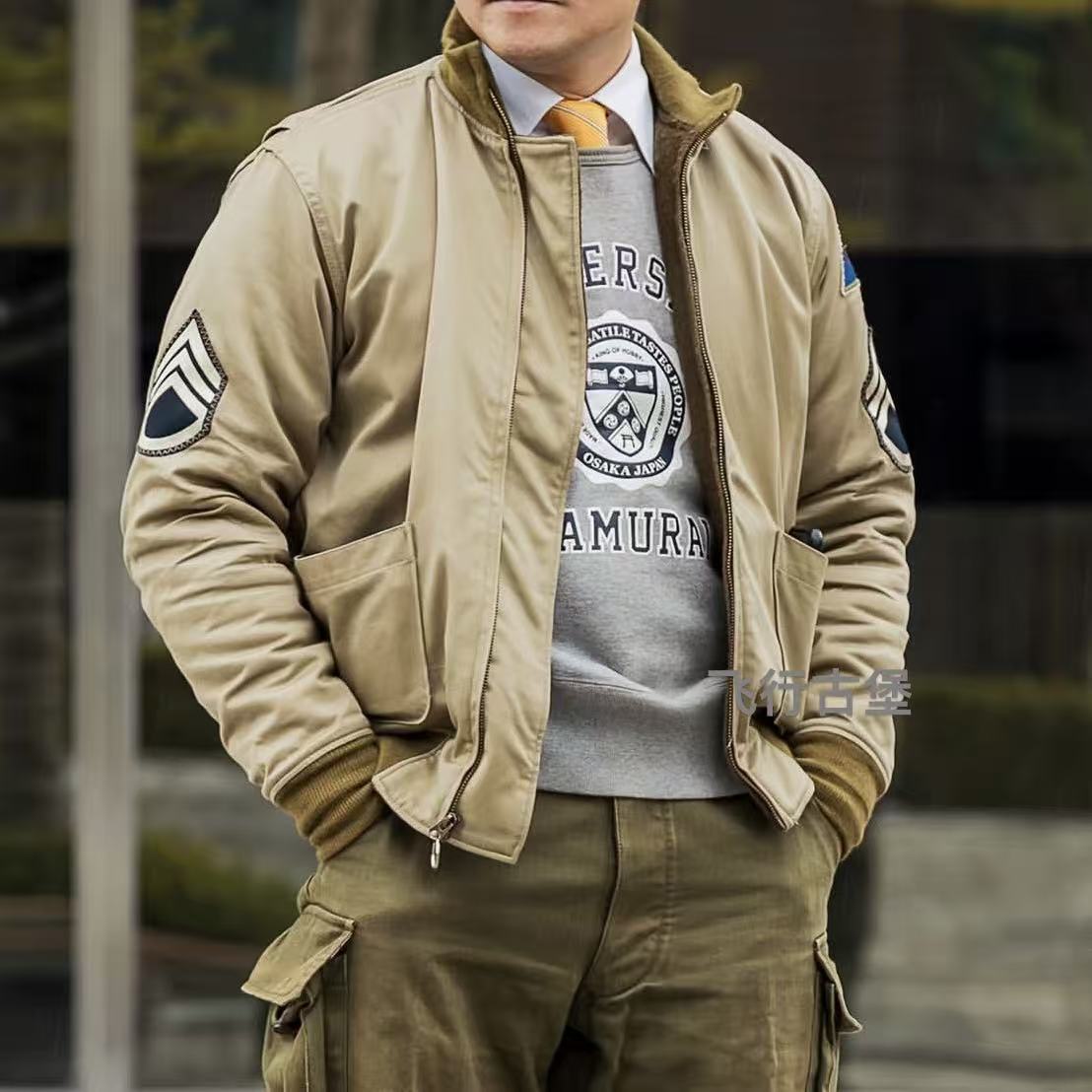 日单羊毛内里狂怒第二炮兵部队狠货TANK JACKET坦克部队夹克