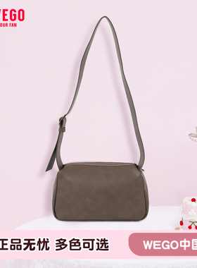 WEGO双用宽肩带波士顿包单肩斜挎通勤甜酷秋冬小众女痛包豹纹包包