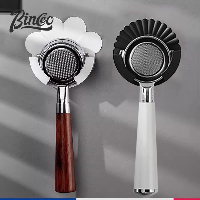 Bincoo咖啡机手柄挂架塑料免打孔挂钩51/58MM置物架意式器具收纳