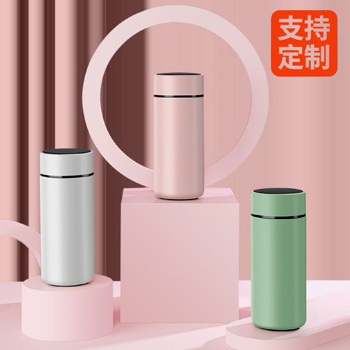 小巧保温杯316不锈钢显温水杯子