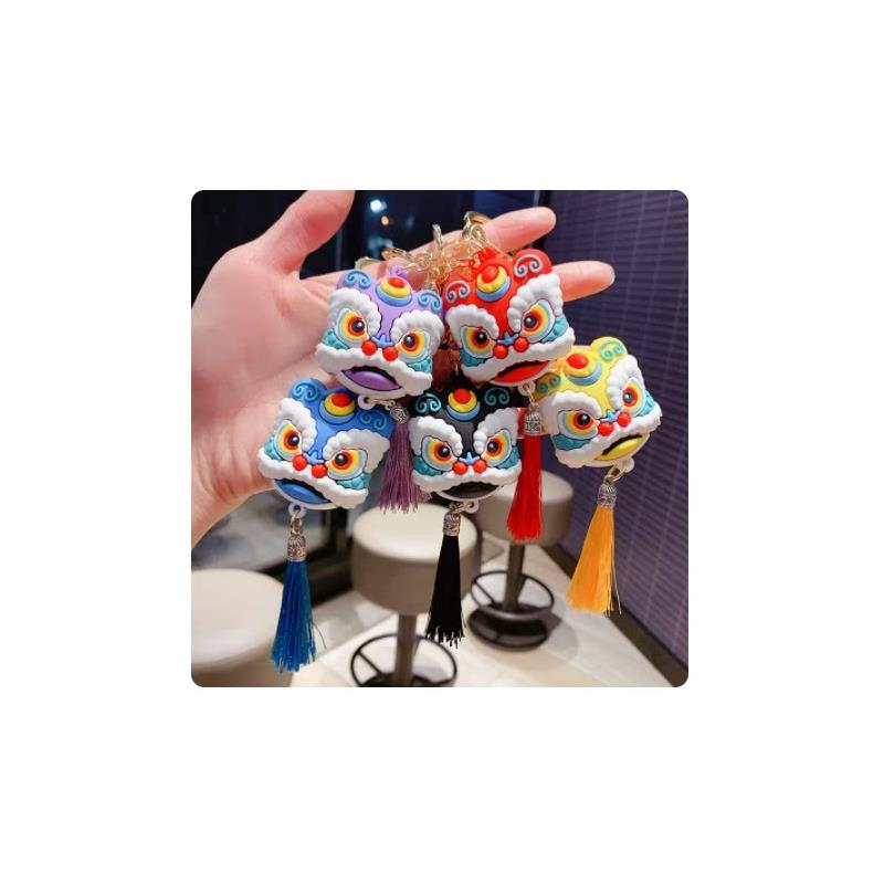 春节兔新年舞狮头国潮钥