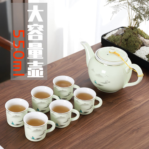 带内胆大容量陶瓷凉水壶功夫茶具
