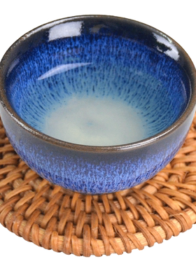 窑变天目釉茶杯套装陶瓷家用单只主人杯创意品茗杯小号茶碗个人杯