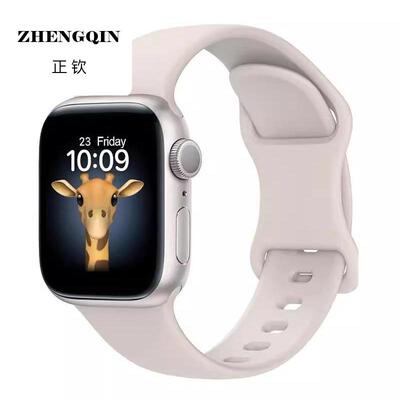 适用iWatchs10表带苹果手表applewatchs9代真液态硅胶series夏季s