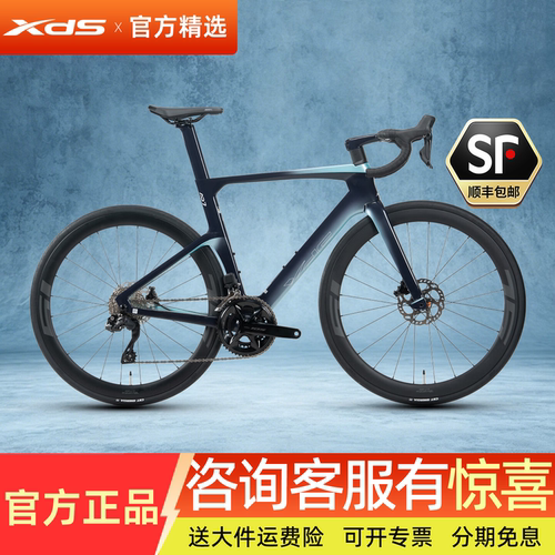 喜德盛碳纤维公路车24速电子变速