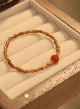 2026悠然南山南红玛瑙竹节核桃手链小众设计国风手饰女送闺蜜